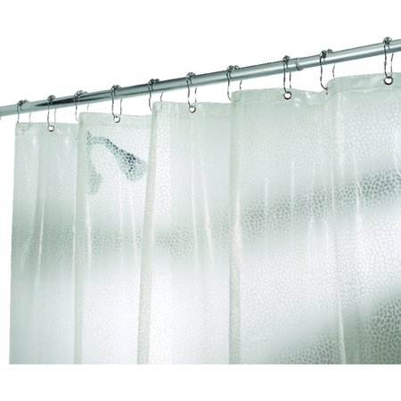 INTERDESIGN iDesign 72 in. H X 72 in. W Clear Raindrop Shower Curtain Vinyl 21981